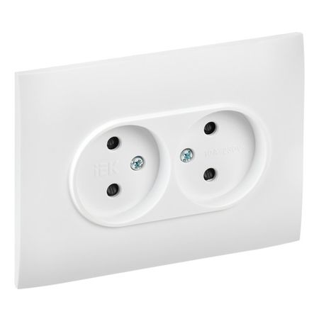 розетка 2 поста IEK Skandy б/з с/ш 10А арктический белый амб 050015 03 cfa 5 в 5015 для mazda cx4 автомобильная фара в сборе охлаждающий вентилятор 3 контакта