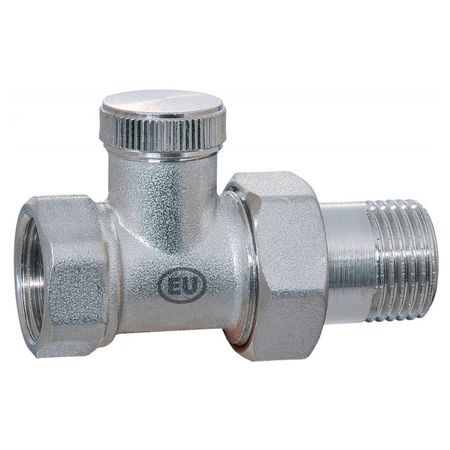 вентиль для радиатора KROMWELL запорный прямой 1/2