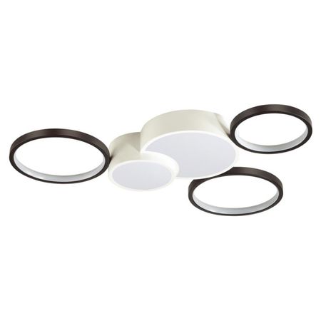 люстра потолочная LUMION Ledio LED 80Вт 5280Лм диммир. с ДУ белый черный asafee d16 подводный фонарик 80вт