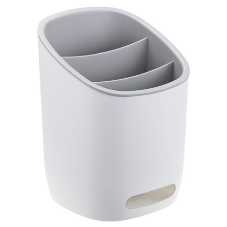 подставка для столовых приборов IDEA Изли 12,5x12,5x17см пластик белая лоток для столовых приборов lemax prof 40 485х325х45мм белый пластик