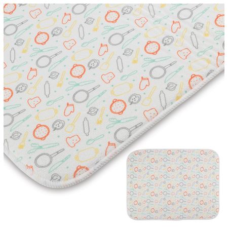 коврик для сушки посуды РЫЖИЙ КОТ 40х30см микрофибра регулируемый коврик для сушки посуды inter design 30x40 см