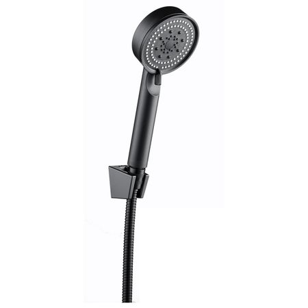 набор душевой VODA  3 в 1 с ручным душем черный душевой voda 3в1 насадка для гиг душа пластик