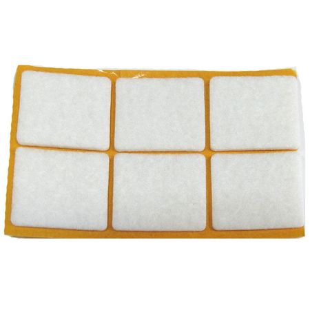 подкладка фетровая 20х30мм белая 12шт