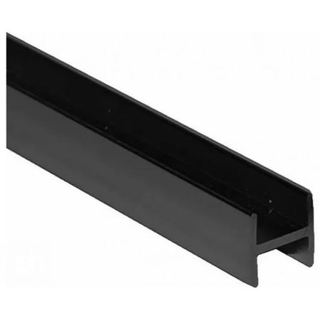 профиль стыковочный для мебельного щита 4мм 60см чёрный матовый алюминий профиль для меб щита 4мм стык нерж ст матовый 0 6м