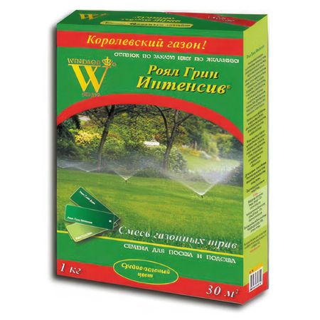 семена газонной травы Роял Грин Интенсив 1кг семена газонной травы роял грин коттедж 1кг