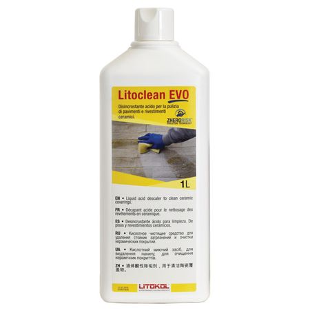 очиститель кислотный LITOKOL Litoclean EVO 1л, арт.L0483050002 натуральный розовый аметист необработанный камень