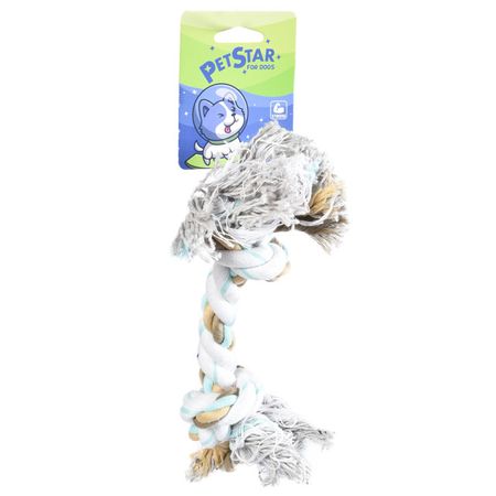 игрушка для собак PET STAR Канат веревочный 2 узла 27см мотоциклетный выдвижной шлем эластичный веревочный ремень для мотосумки сетчатый для мотоциклетных багажных сумок gts300 honda forza 125