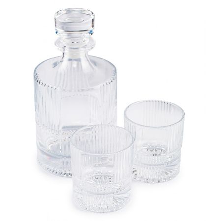 набор для виски GLASSERIE Dandy штоф 1л + 2 стакана 290мл стекло