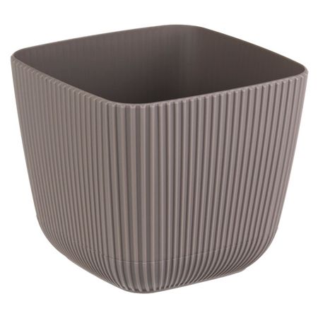 кашпо Пиканто 1,8л d15см французский серый ротанг пластик бутылочница lemax 150мм с боковым креплением и доводчиком 450х110х470мм вулканический серый