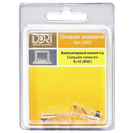 коннектор компьютерный RJ-45 DORI (8P8C) 2шт