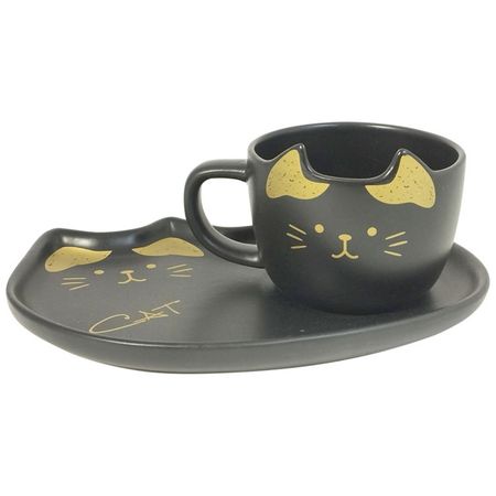 чашка с блюдцем MOST Кошки 220мл керамика рождественский фоновый баннер с изображением кошки