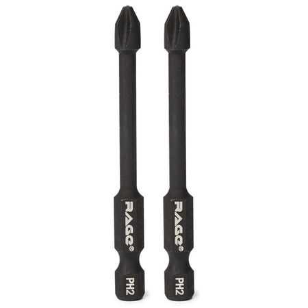 бита RAGE by VIRA S2 PH2x70мм торсионная 2 шт.