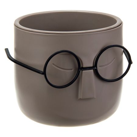 кашпо СТИВ 0,65л d11,5см со вставкой мокко кашпо для ов ola dom loft 28 л мокко