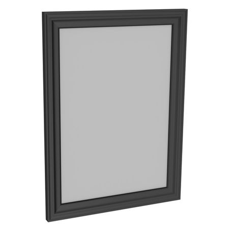 зеркало навесное в раме Кантри 520х24х700мм черный сосна полка навесная кантри 1430х218х285мм сосна