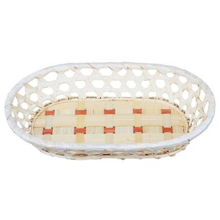 корзинка WALMER Braid 26x18x5см овальная бамбук 4 шт гибкая медная шина braid busbar57mm для литиевых батарей