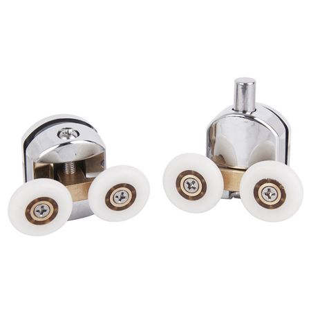 комплект роликов для душевой кабины или ограждения IDDIS двойные  4шт комплект роликов ofelis для душевой кабины одинарные 4шт