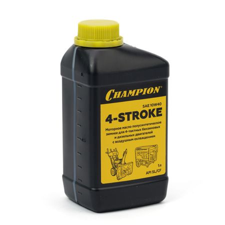 масло для 4-тактных двигателей CHAMPION SAE 10W40 API SL/CF полусинтетическое 1л бесщеточный мотор драйвер 1s 3 6в 4а для бесщеточных двигателей