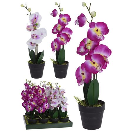 растение искусственное в горшке Орхидея 47см в асс-те ель искусственная настольная actuel в горшке с шишками 20 см 1 шт в ассортименте