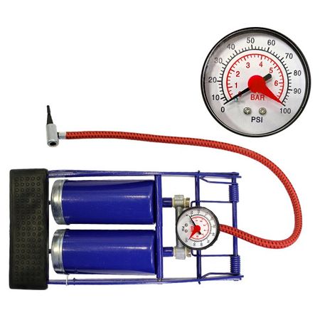 насос ножной двухцилиндровый SHUTZ с манометром самоблокирующийся ножной переключатель st92l 9 контактный