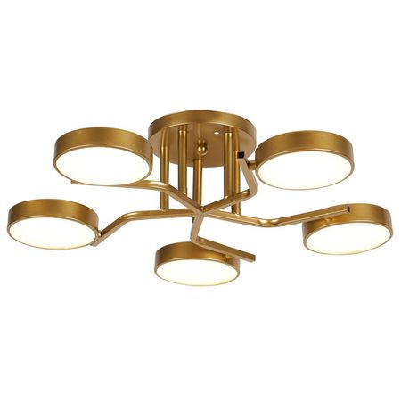 люстра потолочная ESCADA Старлайт LED 5х12Вт золотой witrue starlight cctv объектив m12 hd 5mp 4 мм