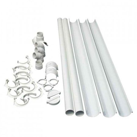 комплект водосточной системы ПВХ d80мм белый