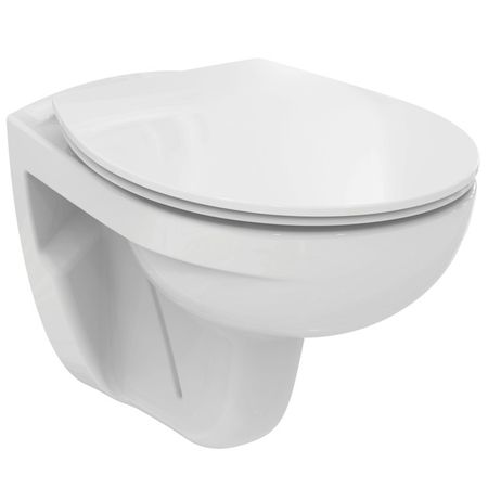 унитаз подвесной IDEAL STANDARD Tirso безободковый дюропласт микролифт