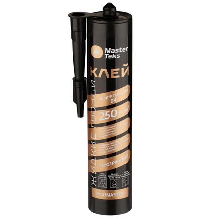 клей монтажный MASTERTEKS Д4 жидкие гвозди 380г бесцветный, арт.9753132
