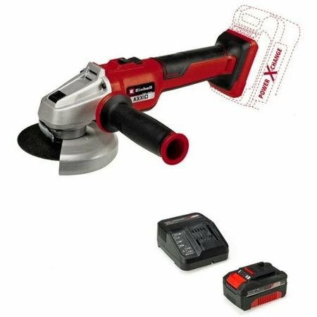 шлифмашина угловая EINHELL PXC AXXIO18/125Q BL 18В Li-Ion 125мм с АКБ 4Ач бесщеточная аккумуляторная кожух защитный диолд кзв 125у 125мм