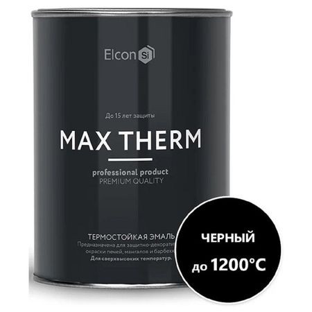 эмаль термостойкая ELCON для печей 0,8кг чёрная, арт.00-00004050 эмаль термостойкая elcon для печей 0 8кг чёрная арт 00 00004050
