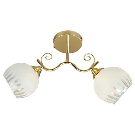 люстра потолочная JUPITER Алия 2х60Вт Е27 стекло металл золото радиатор ksgrowl 326 мм для квантовых led ламп 120вт