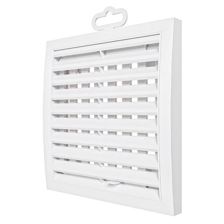решетка вентиляционная ЭРА 200х200мм РРП регулируемая пластик белая