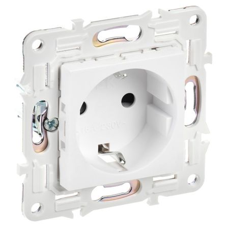 розетка 1 пост IEK Skandy с/з/ с/ш 16А арктический белый розетка 1 пост iek skandy с з с ш 16а арктический белый