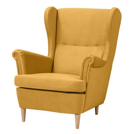 кресло Нильс 820х960х1010мм велюр желтое кресло king modool велюр роял агат
