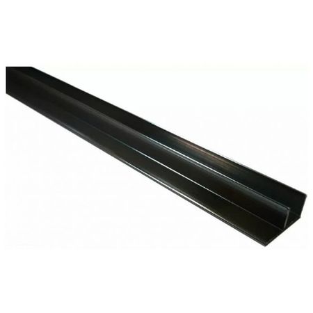 профиль угловой для мебельного щита 4мм 60см чёрный матовый алюминий профиль для меб щита 4мм стык нерж ст матовый 0 6м