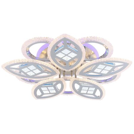 люстра потолочная светодиодная ESCADA Алголь LED 266Вт хром hafele регулируемая цокольная опора100мм axilo регулируемая 90 120мм 637 76 353