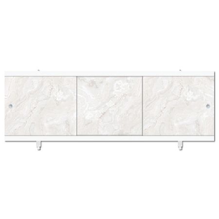 экран под ванну МЕТАКАМ Монолит-М 168см мрамор белый экран под ванну метакам монолит м 168 см французский шик