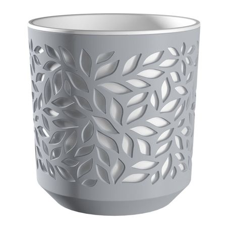 кашпо Leaves 2,5л серый/белый пластик камень точильный apollo zorro 17см зеленый карборунд пластик
