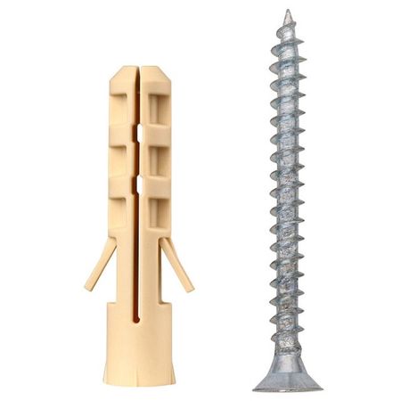 дюбель распорный нейлоновый PND 6x30мм c шурупом 4x40мм 140шт дюбель распорный нейлоновый pnd 6x30мм c шурупом 4x40мм 60шт