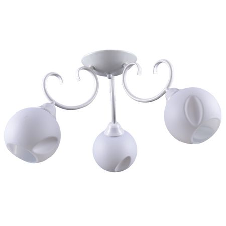 люстра потолочная РОССВЕТ Облако E27 3х60Вт металл белый скотч для декорирования sky city серии облако