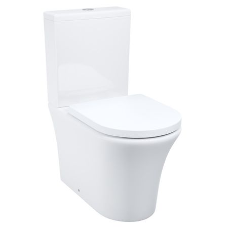 унитаз-компакт IDDIS Stone безободковый горизонтальный микролифт белый унитаз приставной iddis pulse с функцией импульсного смыва микролифт белый