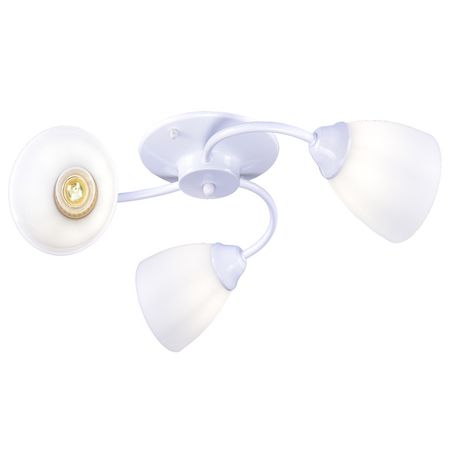 люстра потолочная РОССВЕТ Люпин 3х20Вт Е27 белый металл пластик люстра потолочная россвет вьюн 2х20вт е27 металл пластик белый