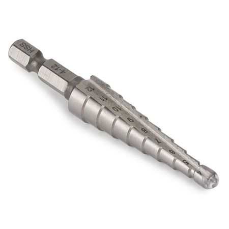 сверло по металлу RAGE by VIRA ступенчатое с шестигранным хвостовиком 4-12мм