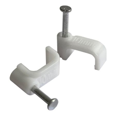 скоба для крепления кабеля VKL electric плоская 8мм 50шт белый скоба крепежная плоская sc 6х9мм белый 30шт