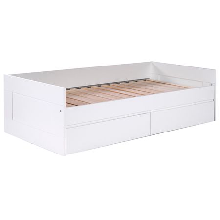кровать раздвижная с ящиками СИРИУС 900х2000мм ЛДСП белая тумба для обуви сириус 602x890x250мм белая лдсп
