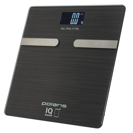 весы напольные POLARIS PWS1892 IQ Home до 200кг графитовый фен polaris phd 1110 графитовый