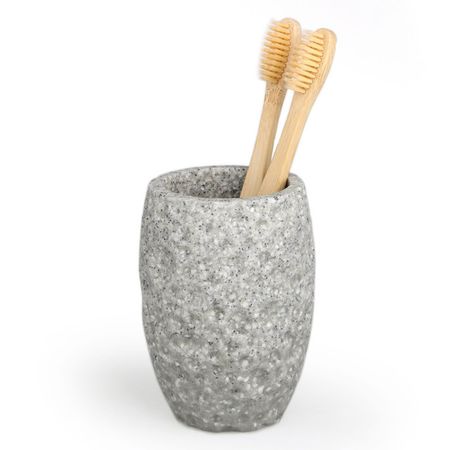 стакан для зубных щеток VITARTA Graysi полирезин серый аксессуаров vitarta antares полирезин