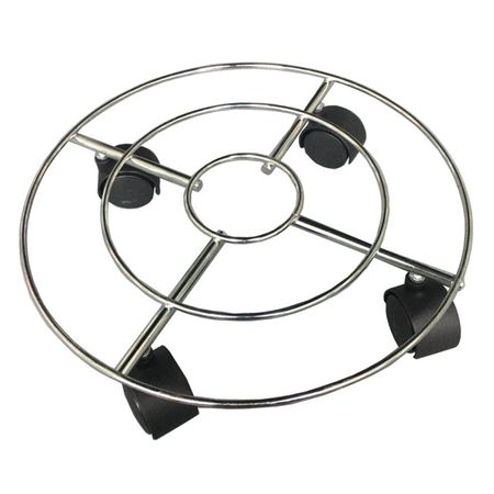 подставка для цветов на колесах d23см железо хром 10 шт эффективная уменьшающая царапины термостойкая втулка для печи на колесах автомобильные аксессуары для автофургонов