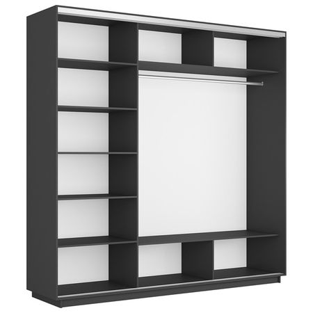 корпус шкафа-купе Экспресс 2100х2200х600мм серый диамант корпус шкафа купе экспресс 1800х2200х600мм серый диамант