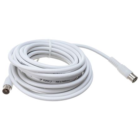 удлинитель антенный DORI 1131-1 штекер-гнездо 5м белый 1 шт rg58 uhf pl259 штекер к bnc штекер rf коаксиальный разъем косичка перемычка новый 6 дюймов 5 м