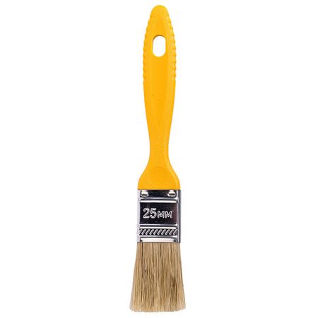 кисть плоская KORVUS Хобби натуральная щетина 25мм, арт.0103310 игрушки bow wow джутовая палка без ручки натуральная 200 г